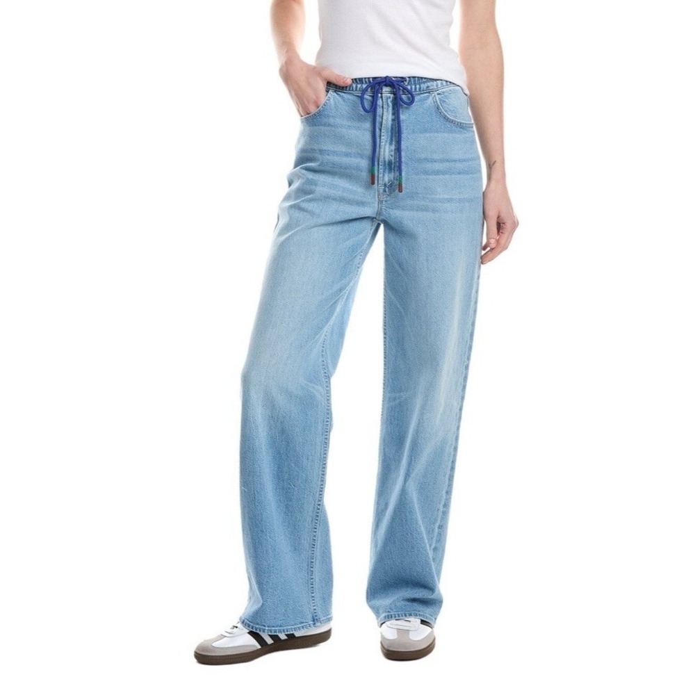 MOTHER Denim The Drawn Tagger Skimp In Magic School Bus Blue Size 28